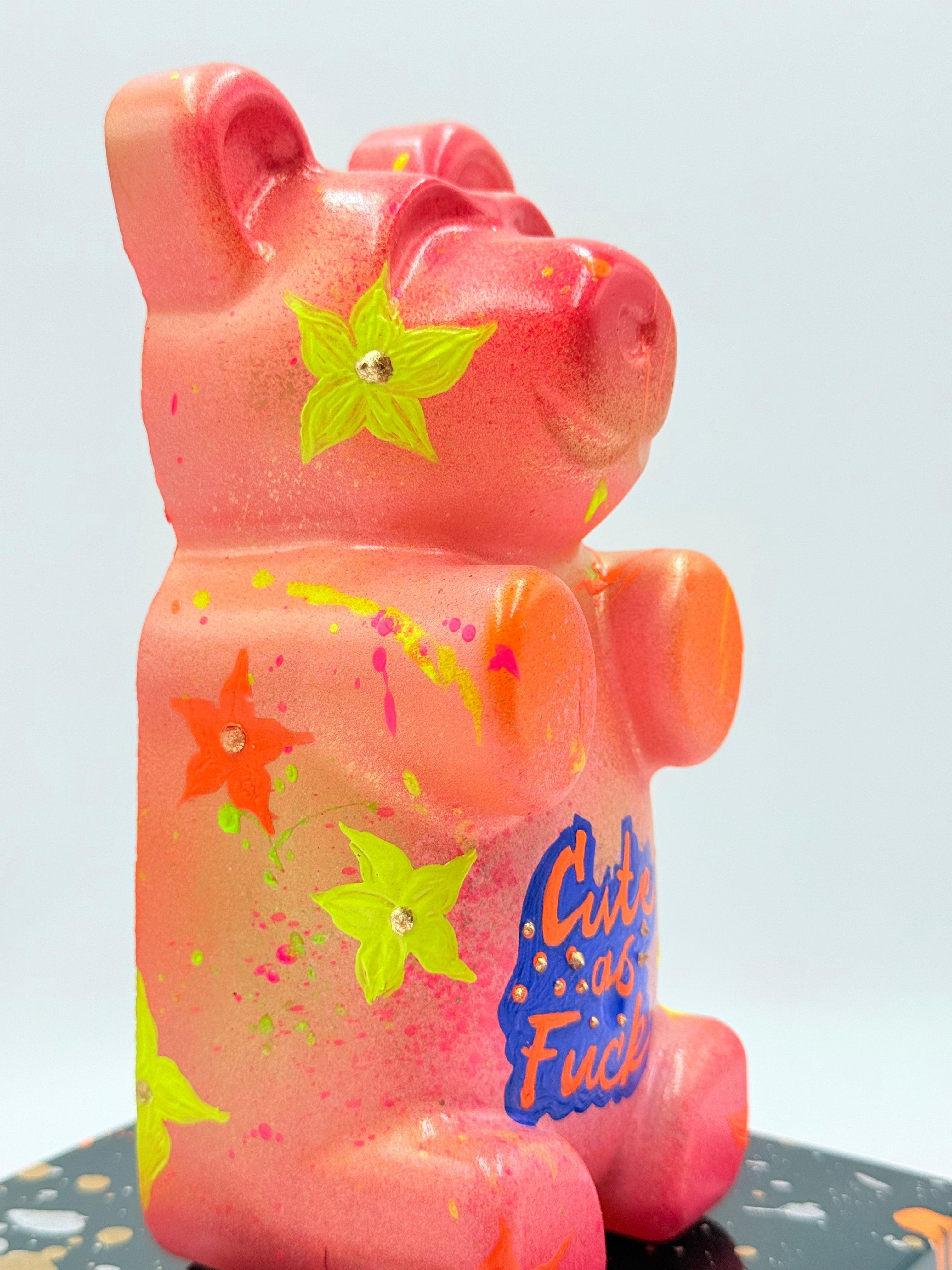 Rölyef Çiçekli Ayıcık Heykeli