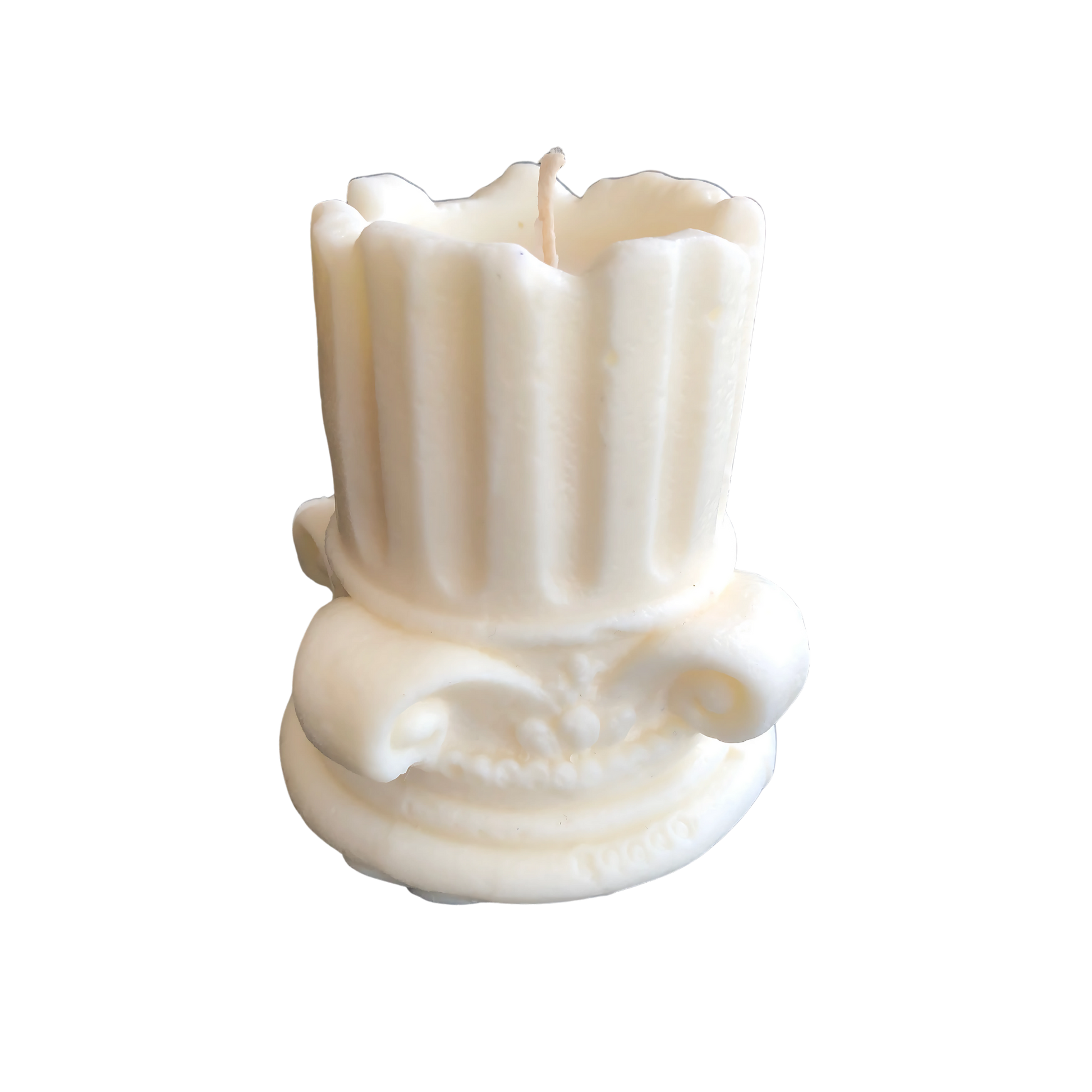 Roma Sütunu Figür Mum - El Yapımı Dekoratif Soya Mum - Tarih Temalı Koleksiyon