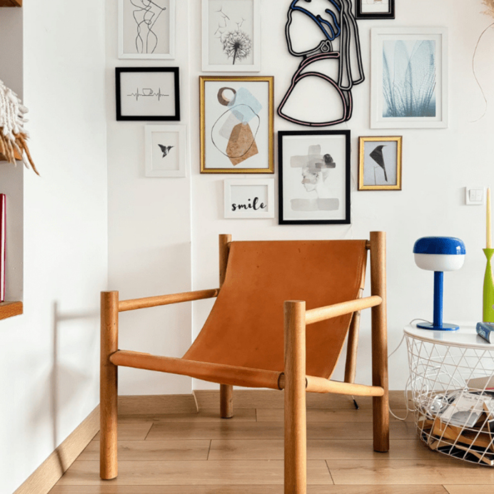 Romeo Derili Ahşap Berjer