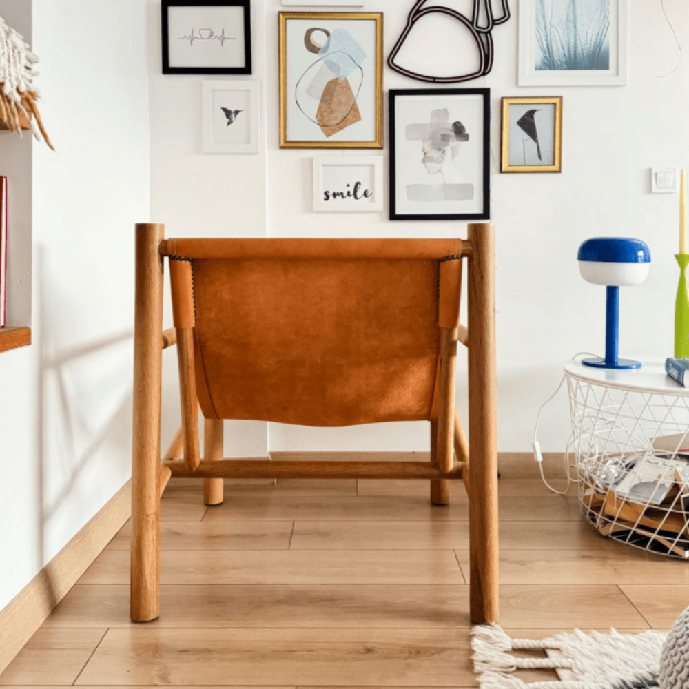 Romeo Derili Ahşap Berjer