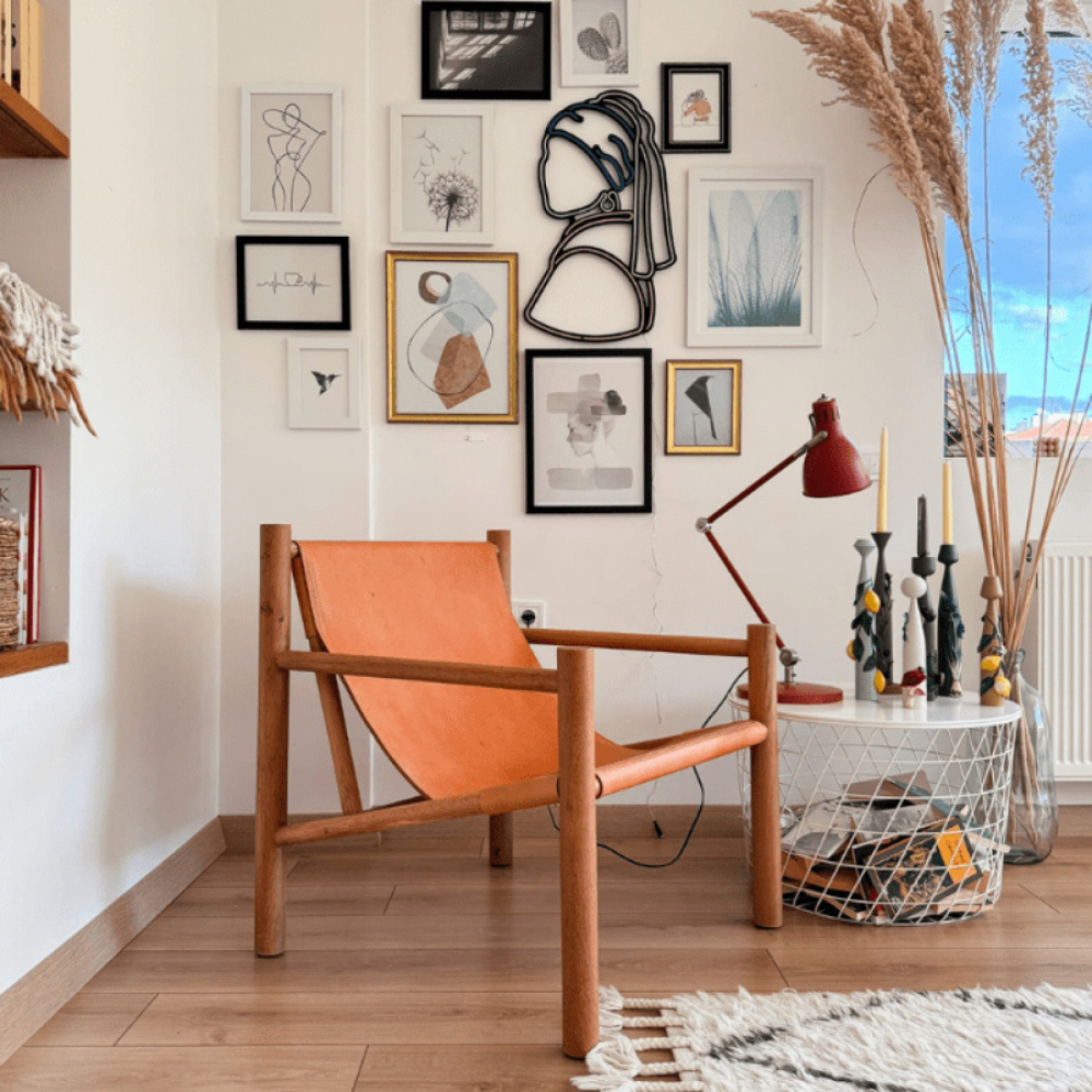 Romeo Derili Ahşap Berjer