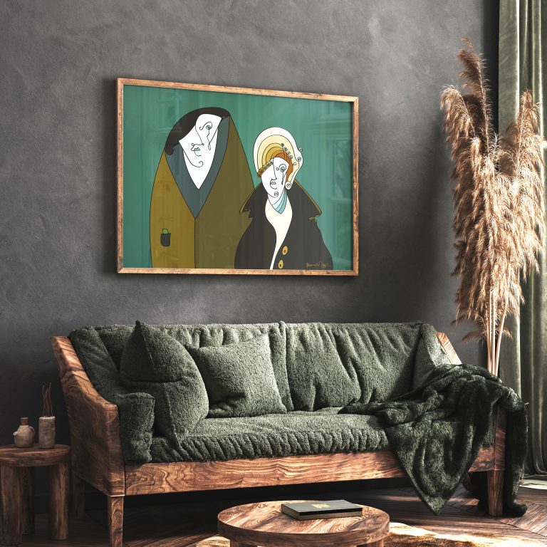 Roseten And Hamthe - Fine Art Baskı