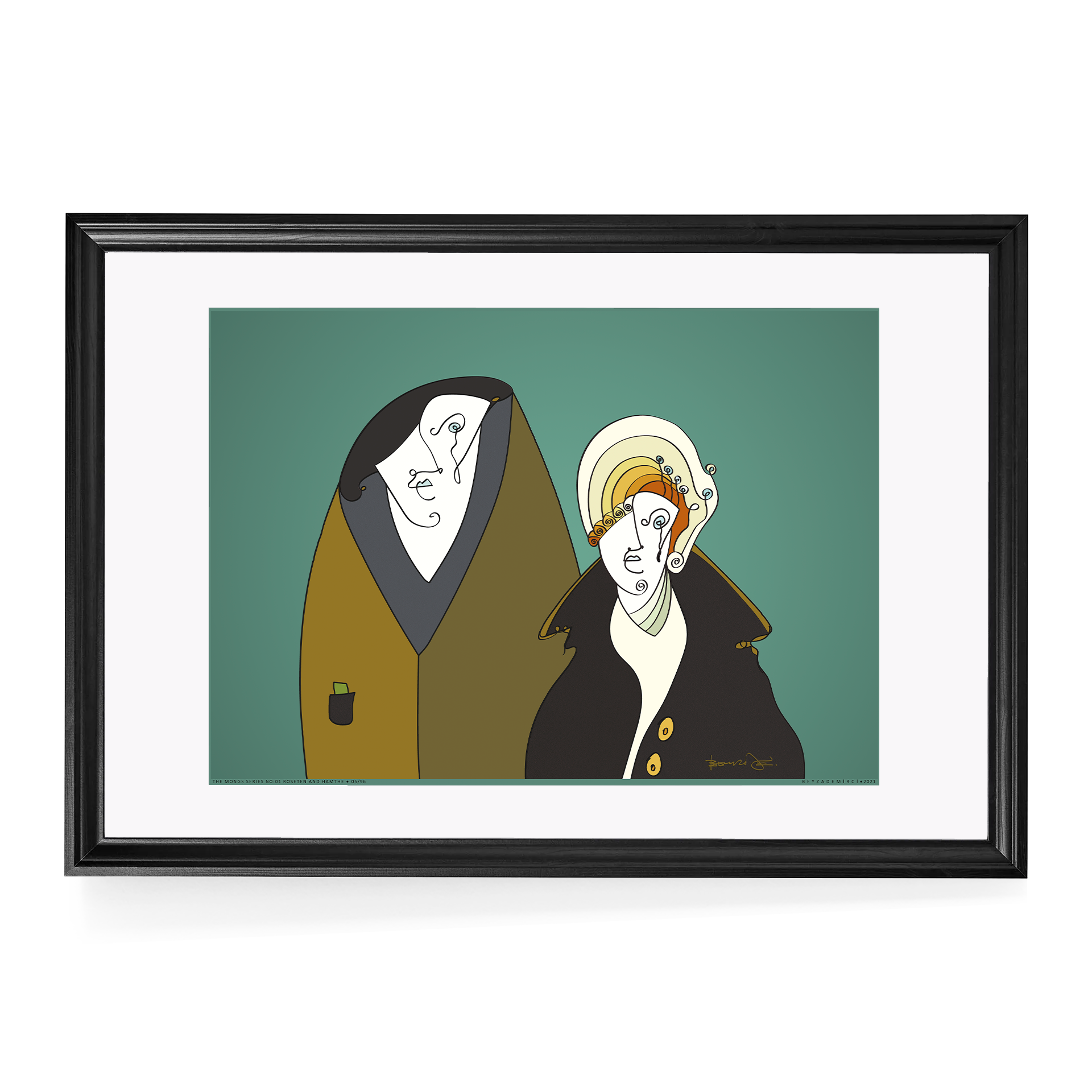 Roseten And Hamthe - Fine Art Baskı