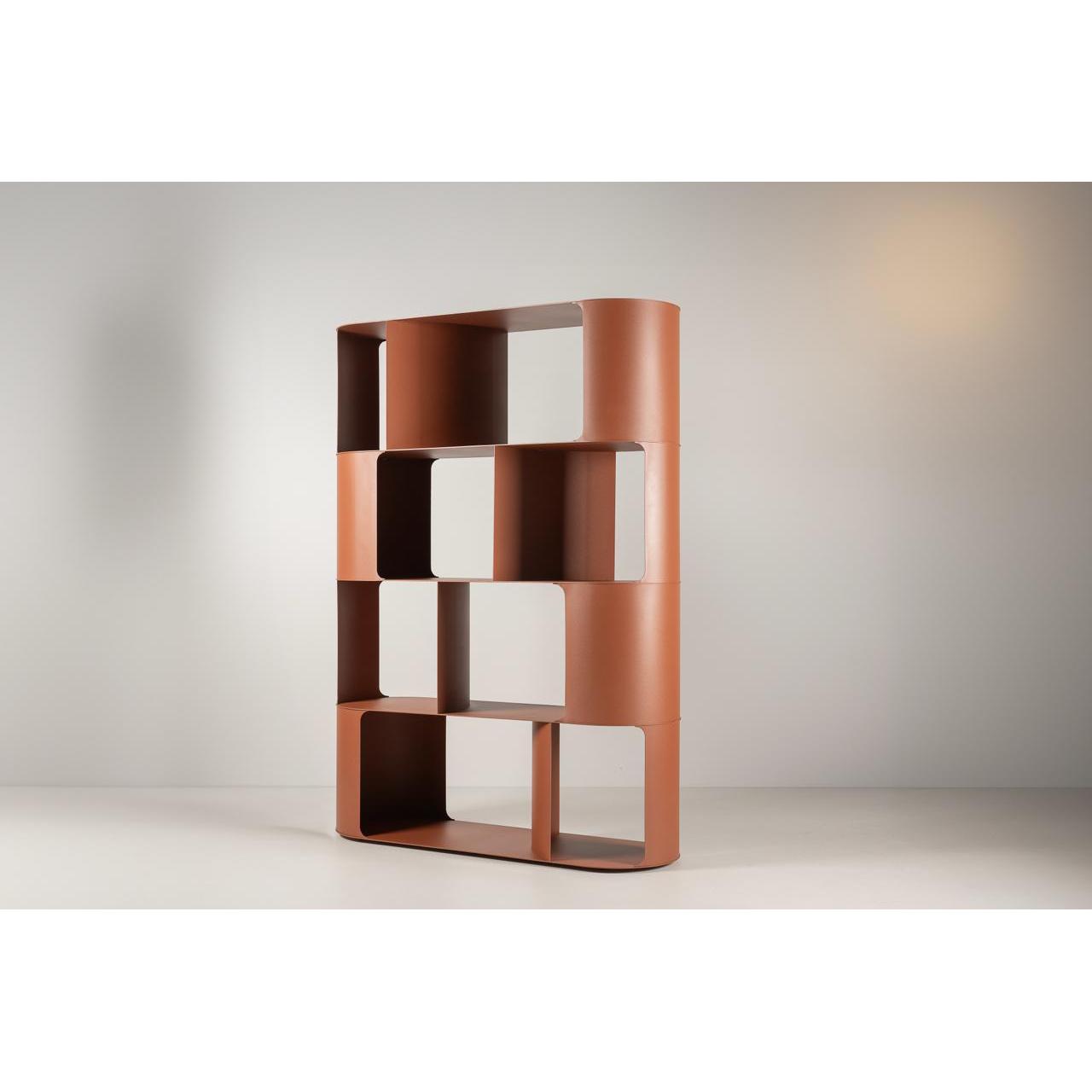 Round Raf Heykelsi Modern Metal Kitaplık