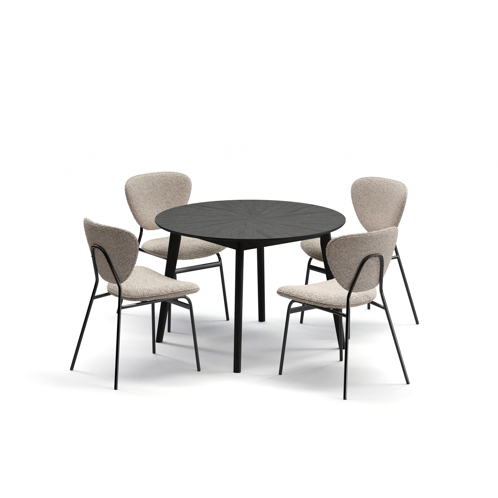 Rove Siyah Yemek Masası 110 Cm