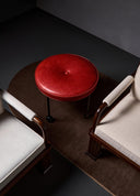 Ruby Stool Deri Puf