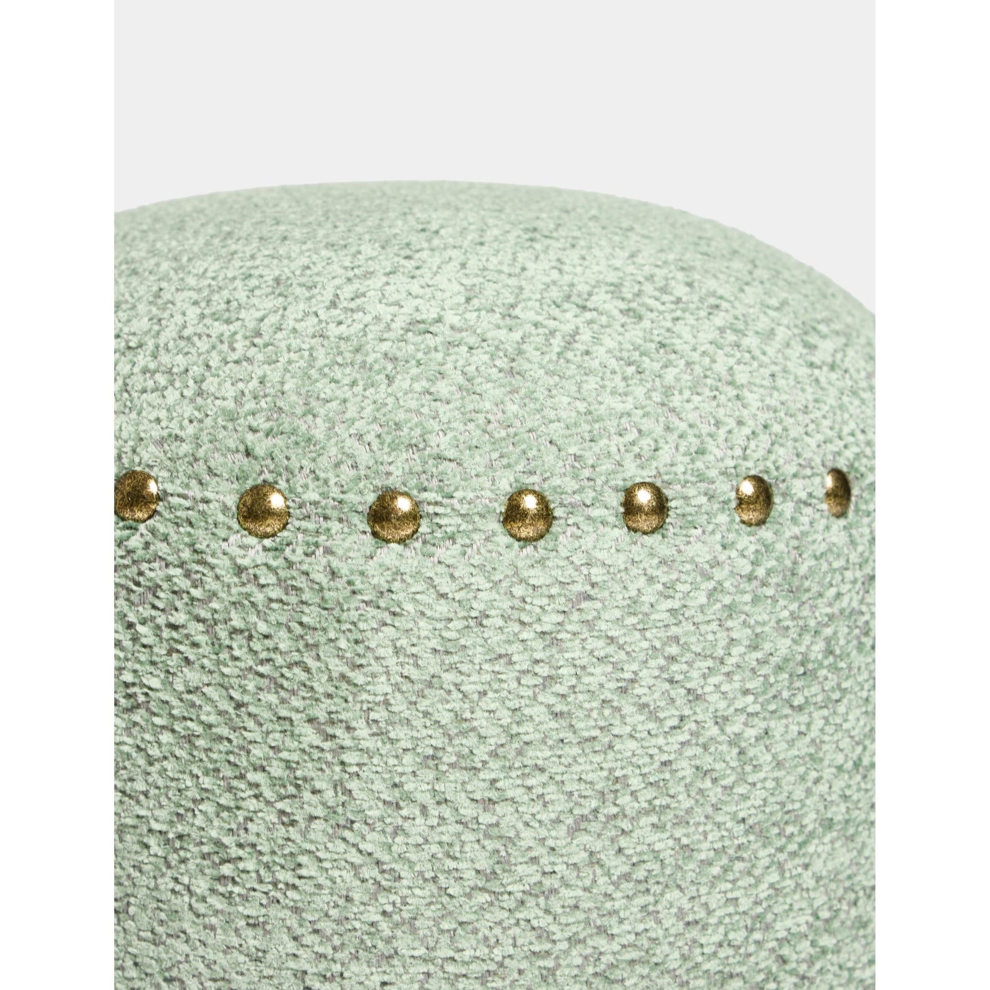 Saga Nostajik Ahşap Ayaklı Puf