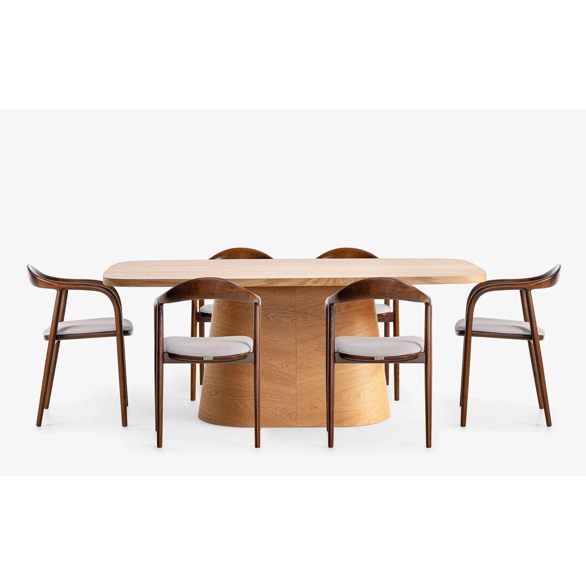 Sakuto Masa + 6 Adet Raku Sandalye