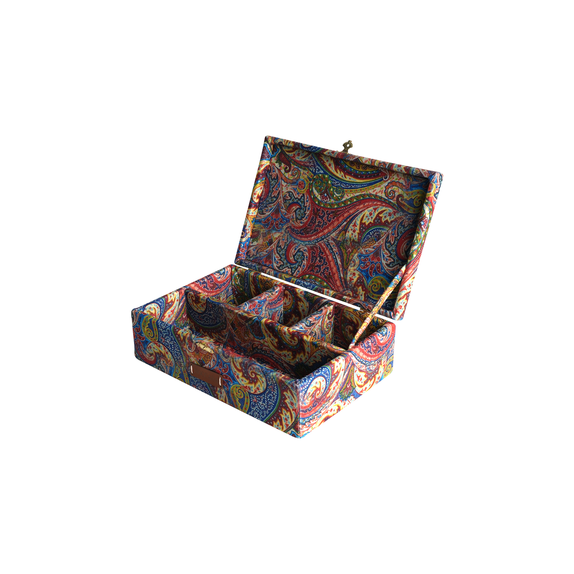 Şal Desen Bölmeli Aksesuar Kutusu