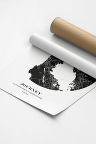 San Francisco Şehir Haritası Poster-Poster-ODA.products-30x40-Siyah-NowShopFun