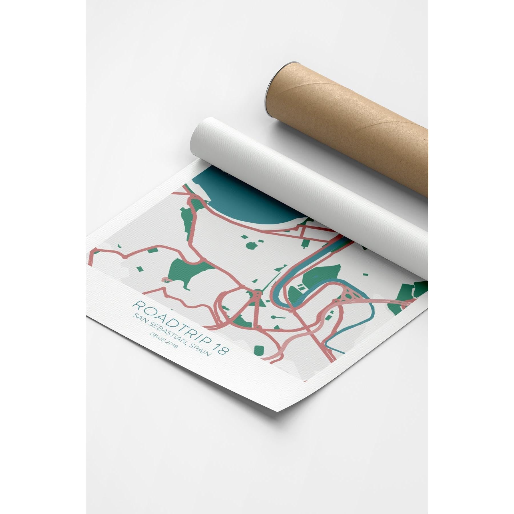 San Sebastian Şehir Haritası Poster