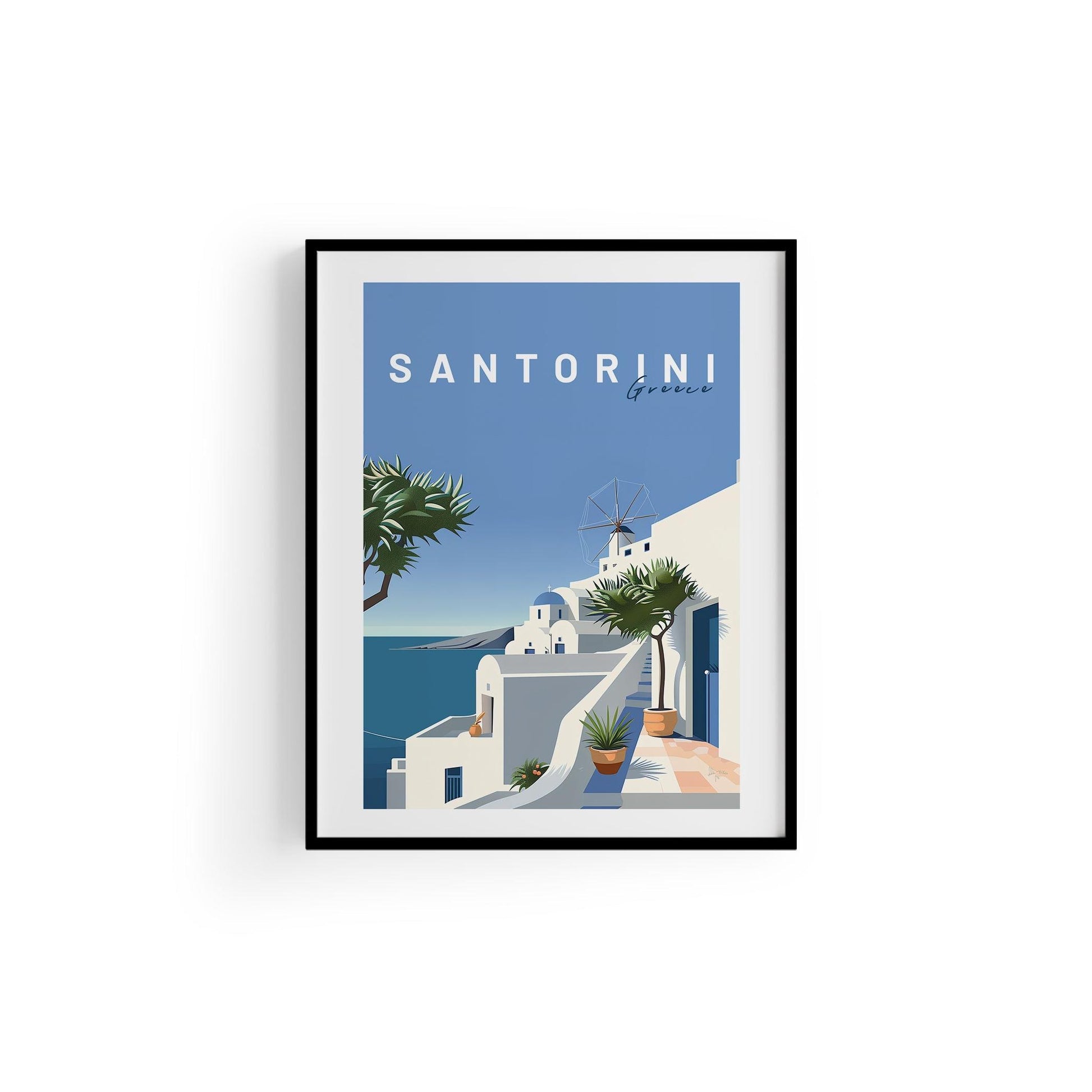 Santorini | Şehir Posteri