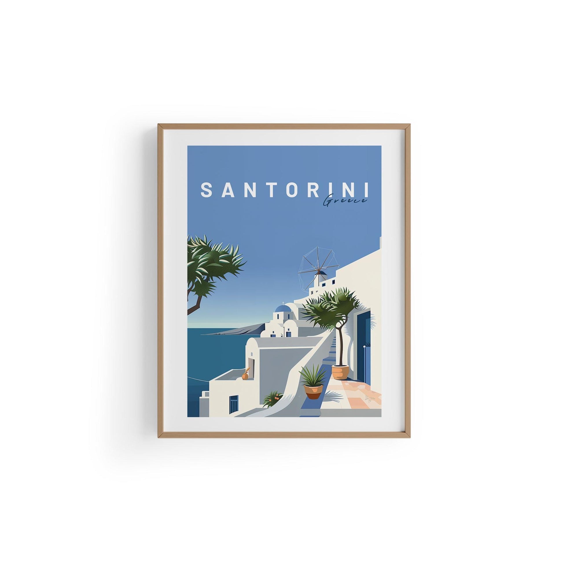 Santorini | Şehir Posteri