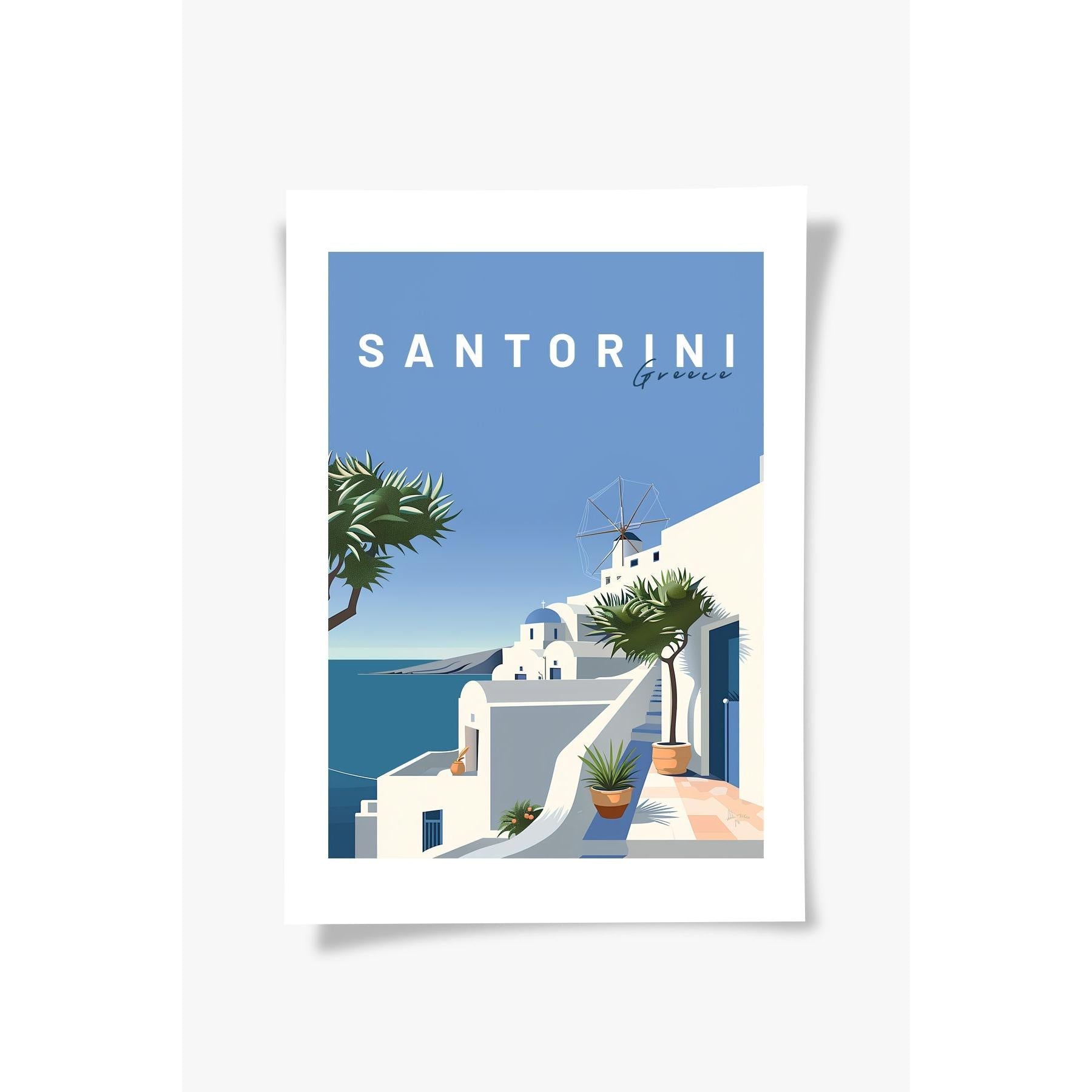 Santorini | Şehir Posteri