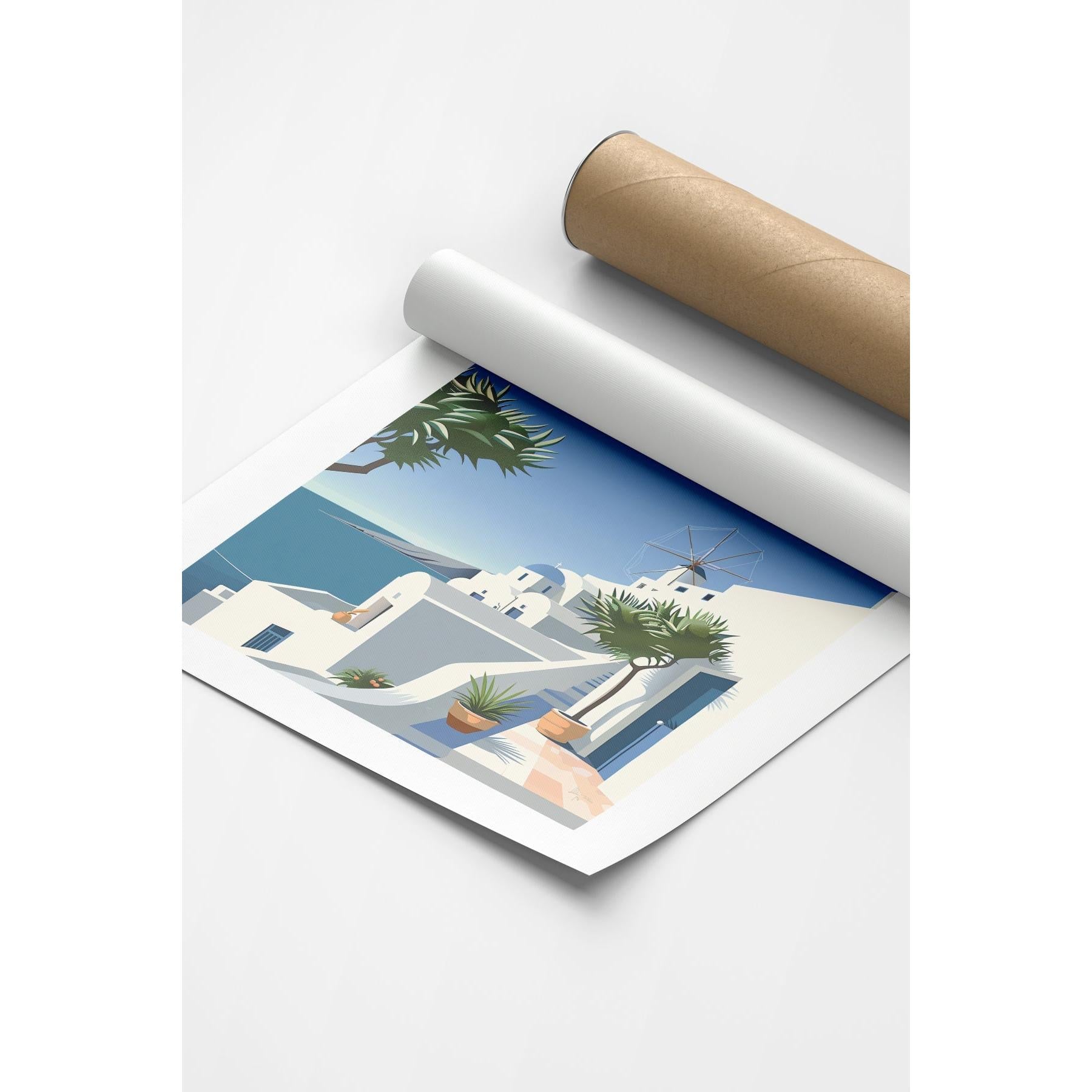 Santorini | Şehir Posteri