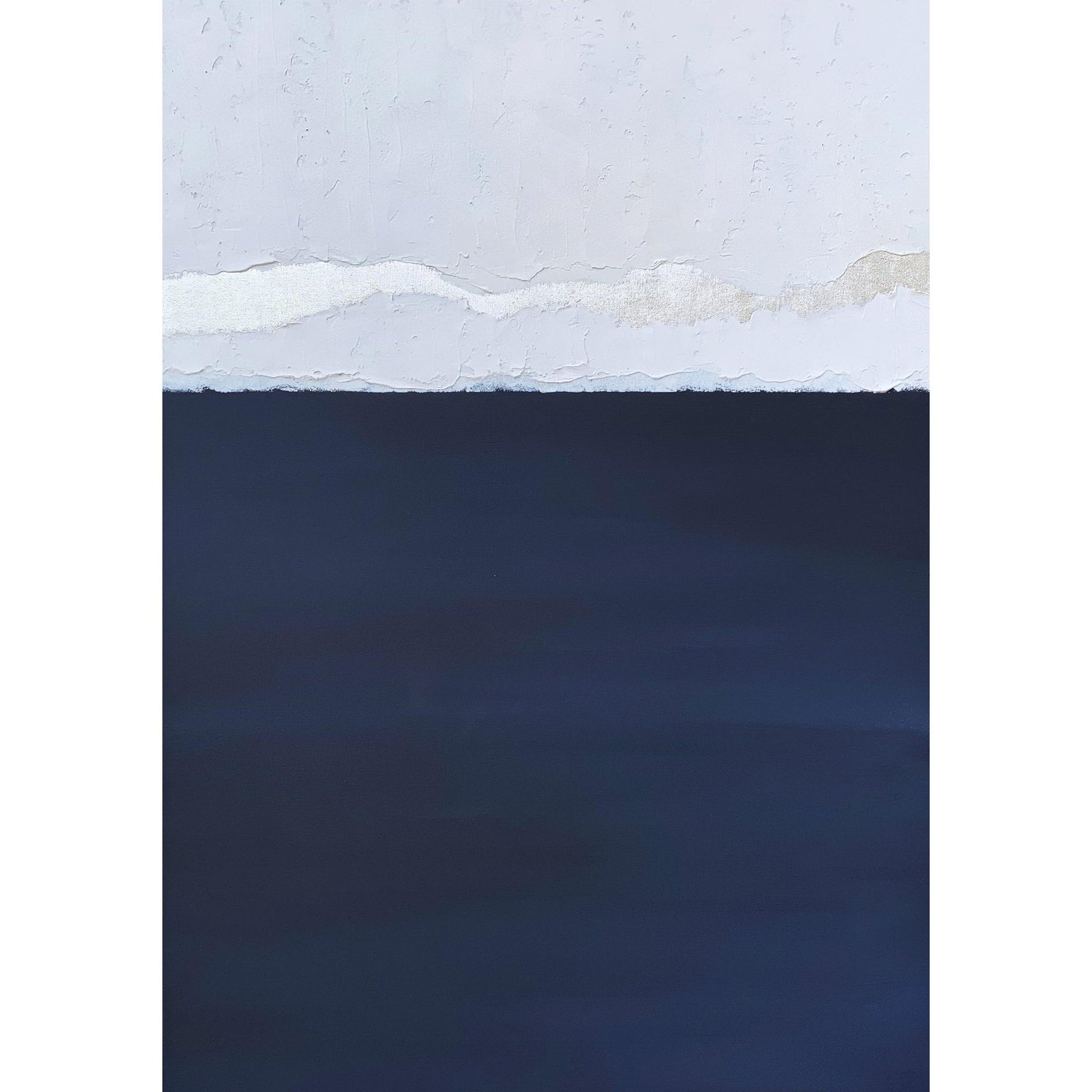 Satin Blue Kanvas Üzeri Akrilik El Yapımı Tablo