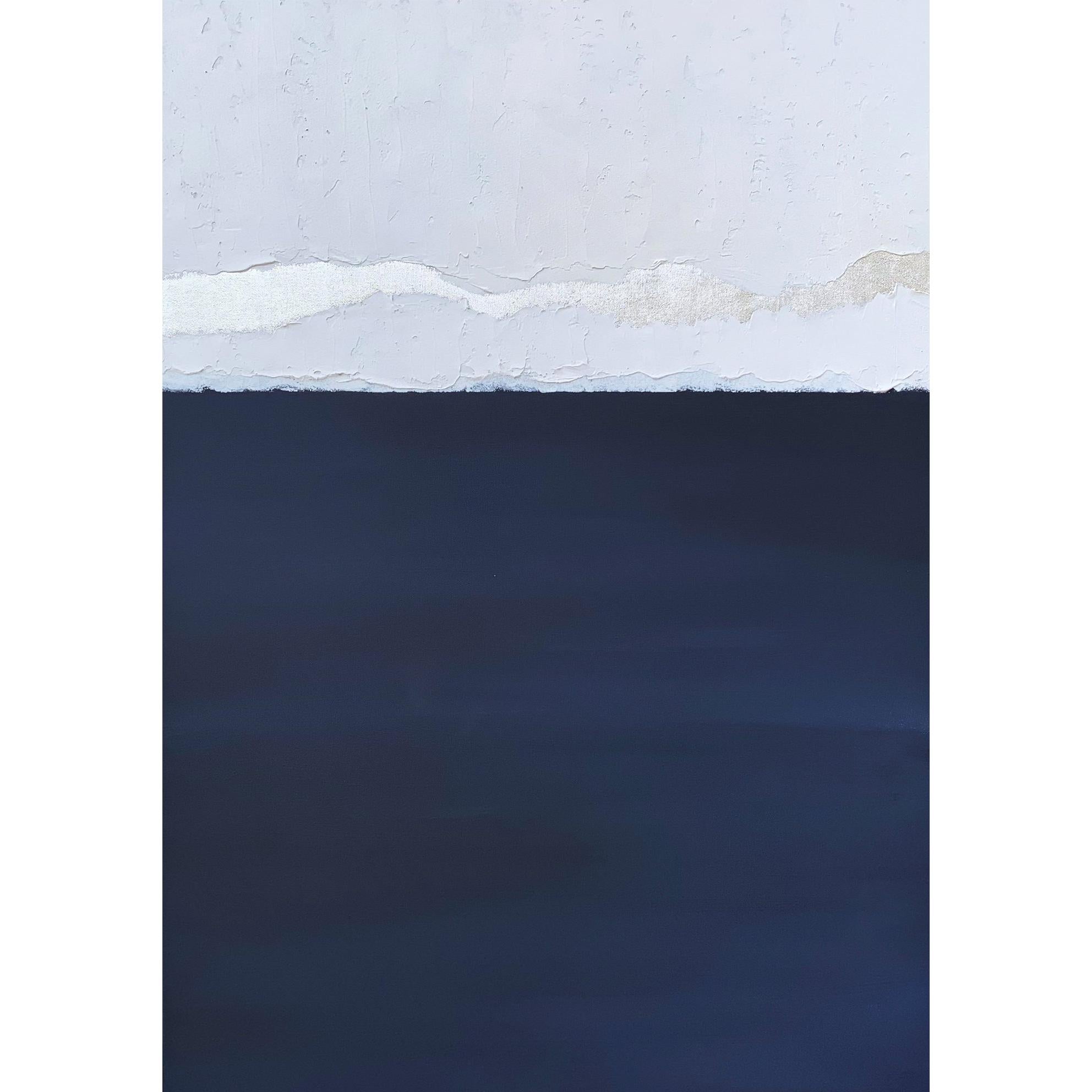 Satin Blue Kanvas Üzeri Akrilik El Yapımı Tablo