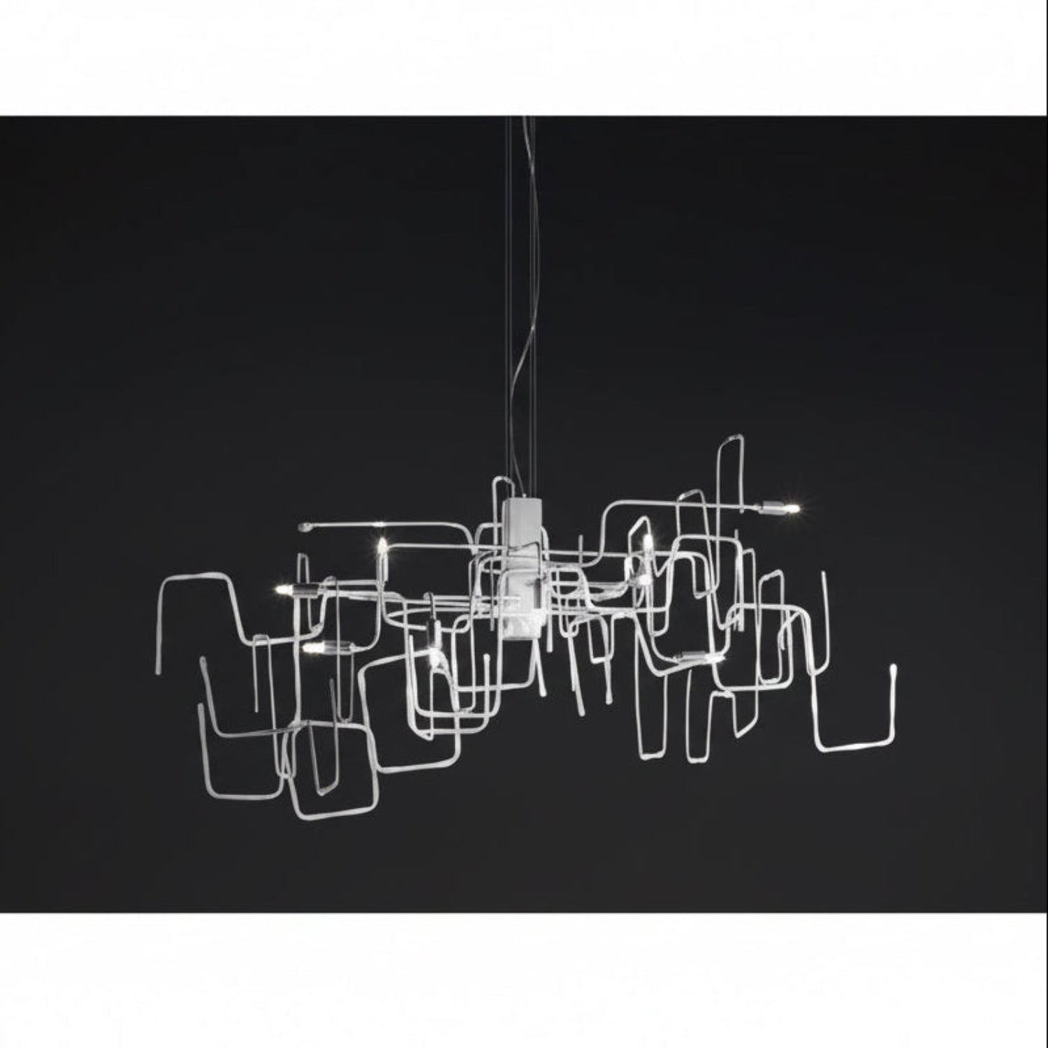 Scarabocchio 12l Sarkit Beyaz V2553 Ø110x50 Cm G9 12x60w