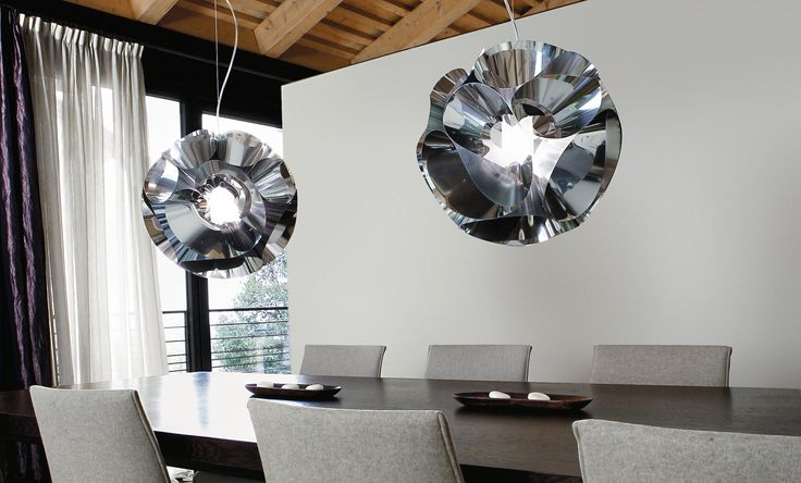 Floral Krom Sarkıt Avize