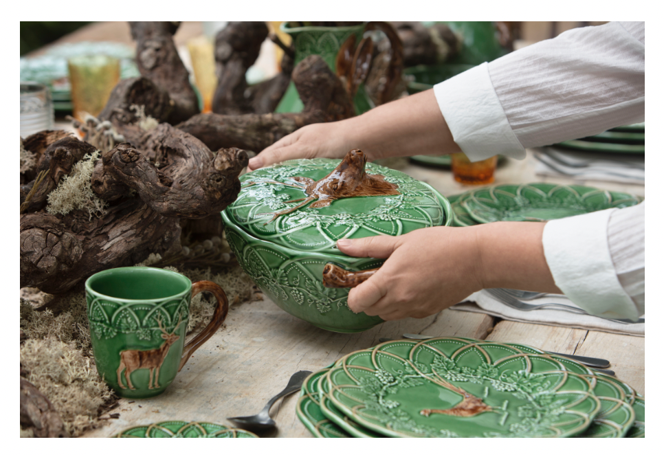 Woods Seramik Kapaklı Sunum Kasesi