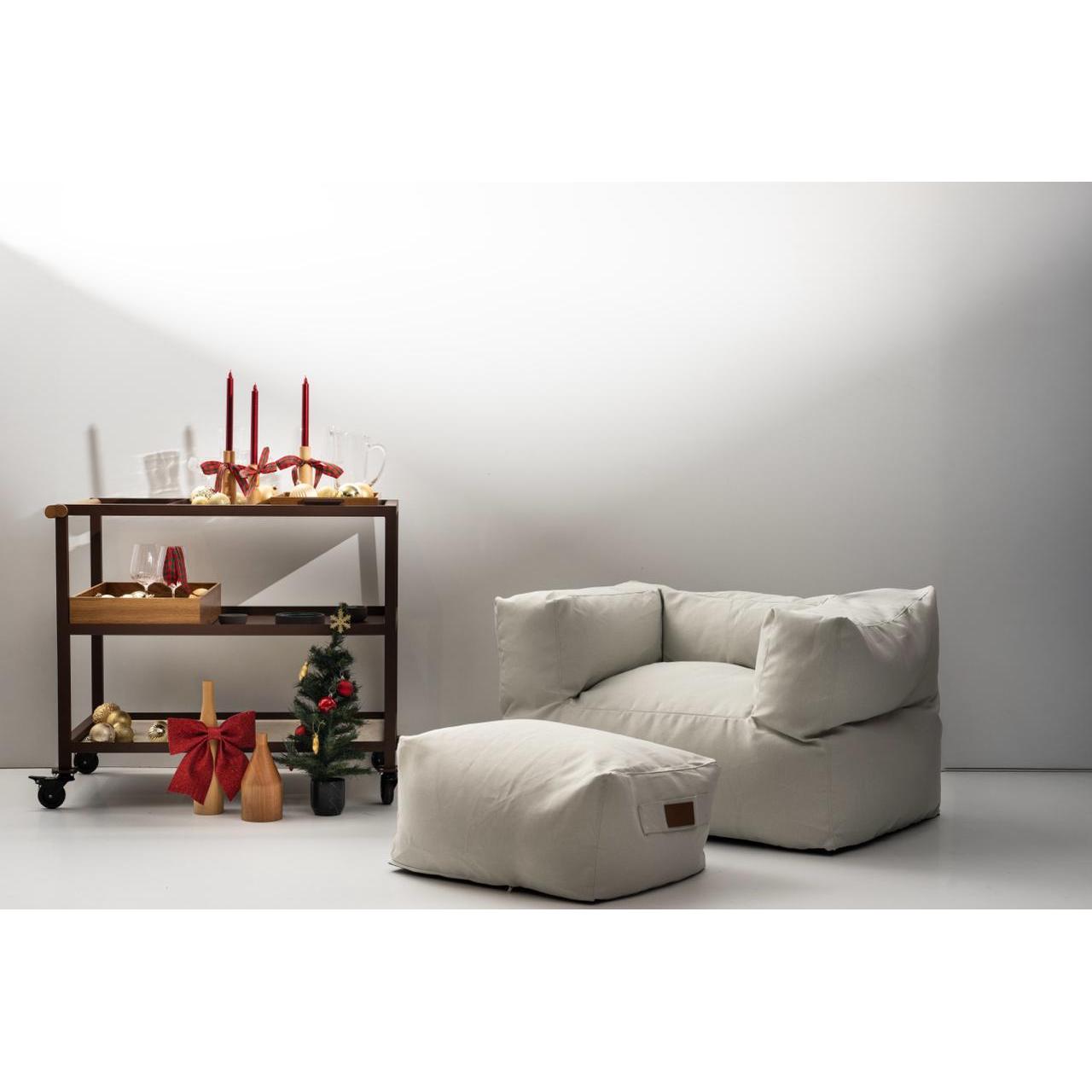 Sebastian Alüminyum Porselen Meşe Tepsili Servis Arabası