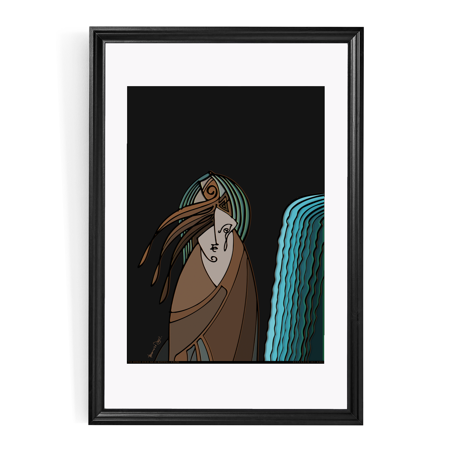 Şelale - Fine Art Baskı