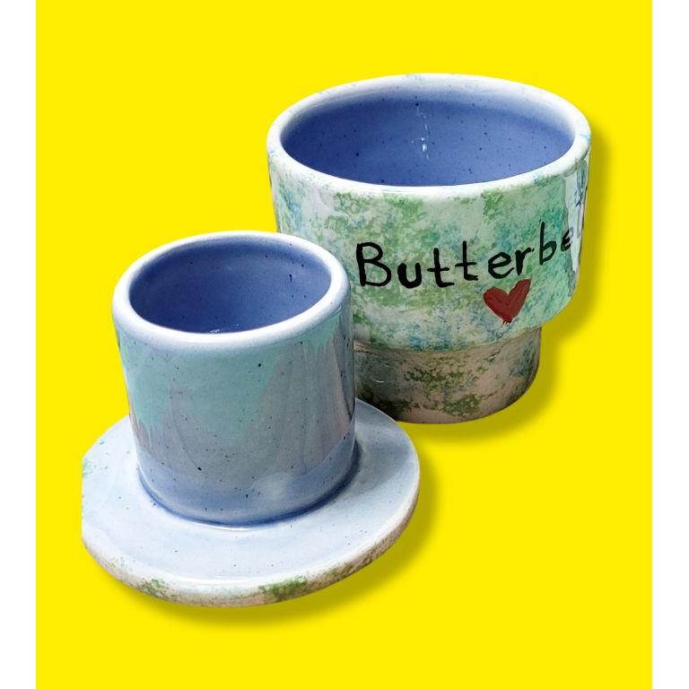 Seramik Butterbell Saklama Kutusu