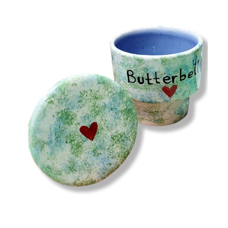 Seramik Butterbell Saklama Kutusu