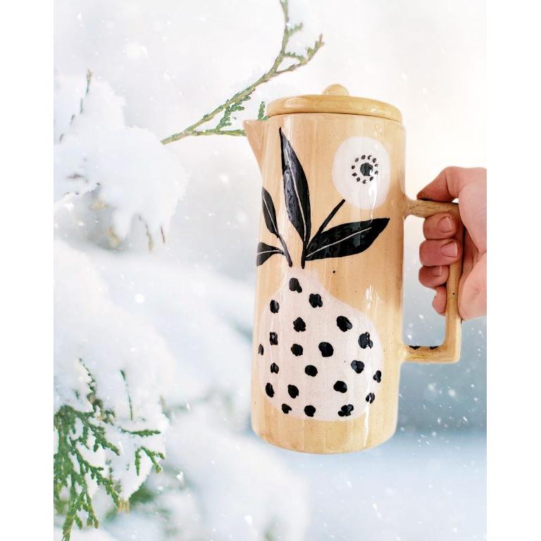 Seramik Çiçekli Sürahi 1