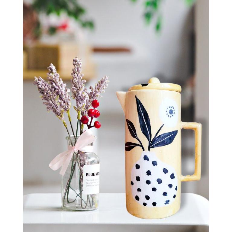 Seramik Çiçekli Sürahi 1