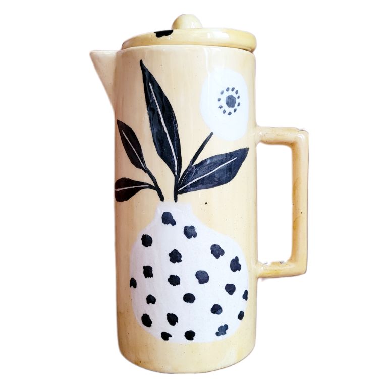 Seramik Çiçekli Sürahi 1