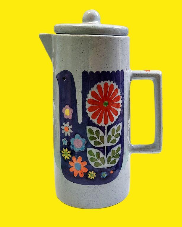 Seramik Kuşlu Sürahi