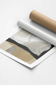 Serenia Soyut Baskı-Fine Art Baskı-ODA.products-30x40-Siyah-NowShopFun