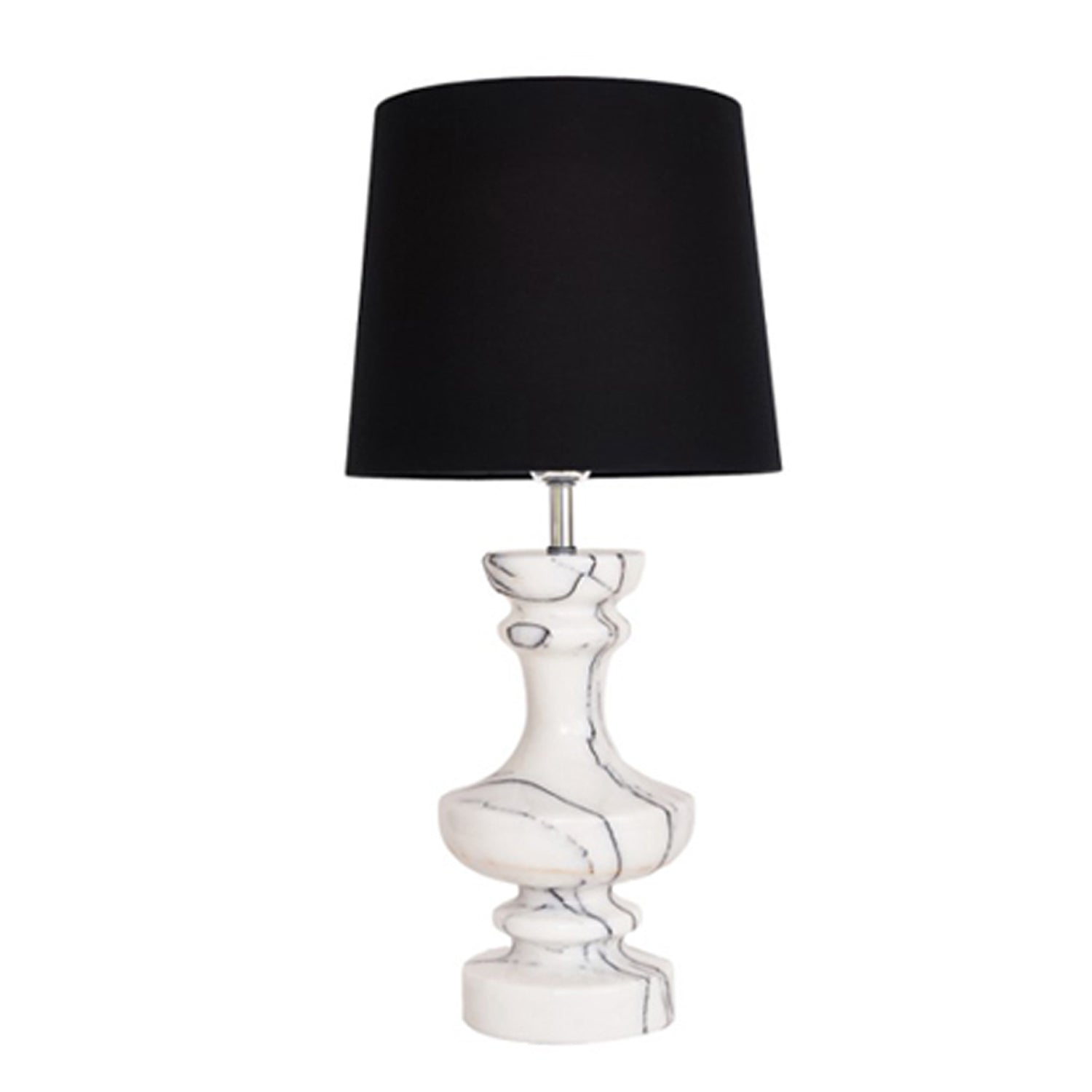 Sette Lilla Beyaz Mermer Abajur