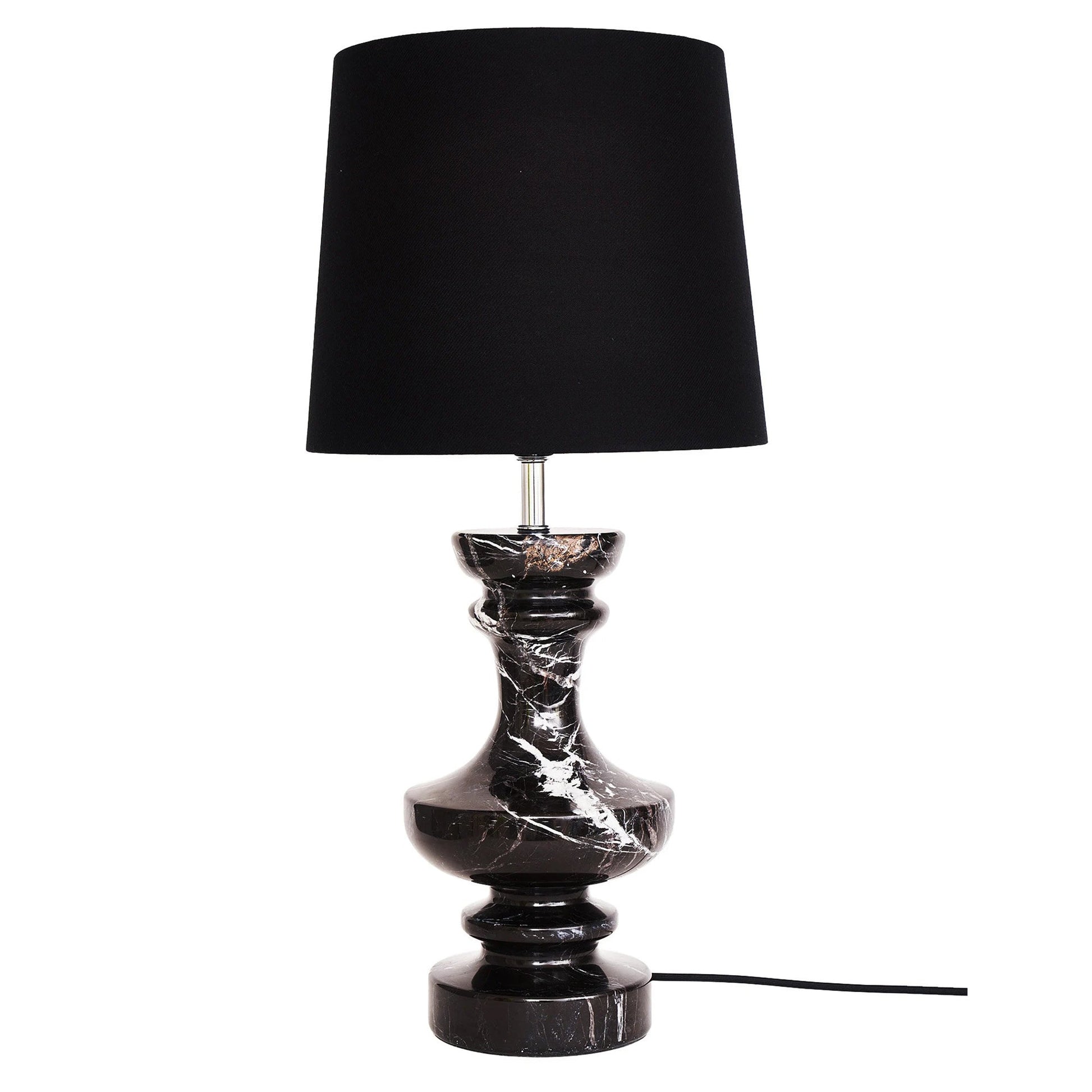 Sette Toro Siyah Mermer Abajur