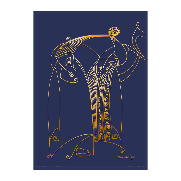 Sevgililer - Fine Art Baskı