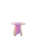 Shimmer Renkli Cam Sehpa ⌀52Cm