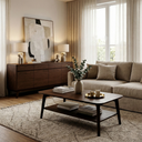 Shizen Küçük Kahve Masası 72x120 cm | Koyu Meşe - So-Mass