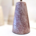 Shorty Cone Pembe Traverten Abajur