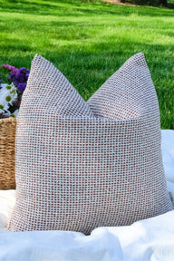 Siena Terrace - Çizgili Toprak Tonlu Outdoor Kırlent Seti-Yastık & Kırlent-Remon-45x45cm-NowShopFun