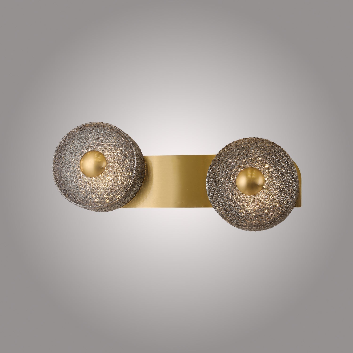 Sierra 2'Li Kesik Beyaz Camlı Aplik