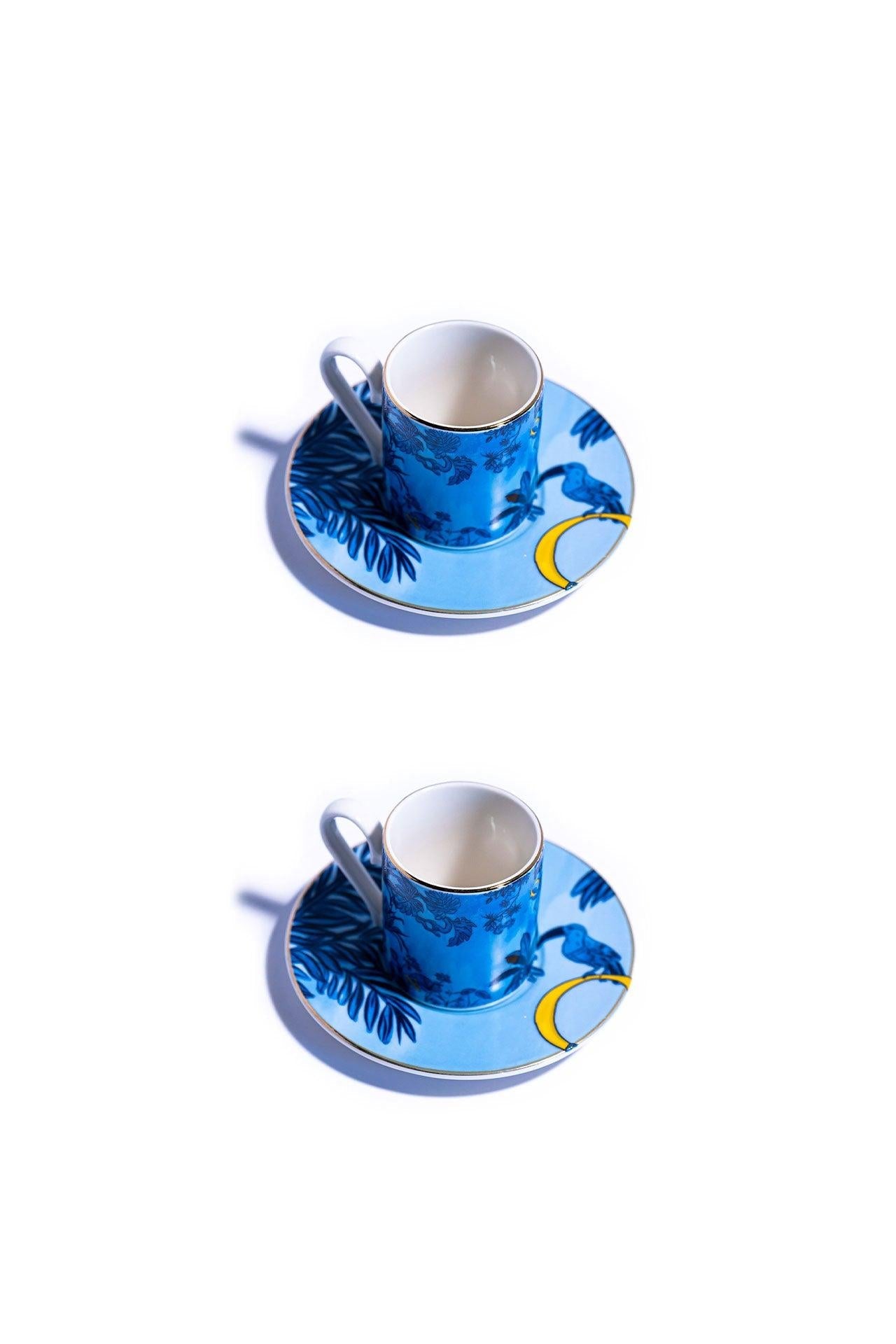 Signature Blue Kahve Fincanı (2'li Set)
