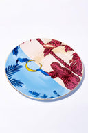 Signature Burgundy & Blue Servis Tabağı (2'li Set)