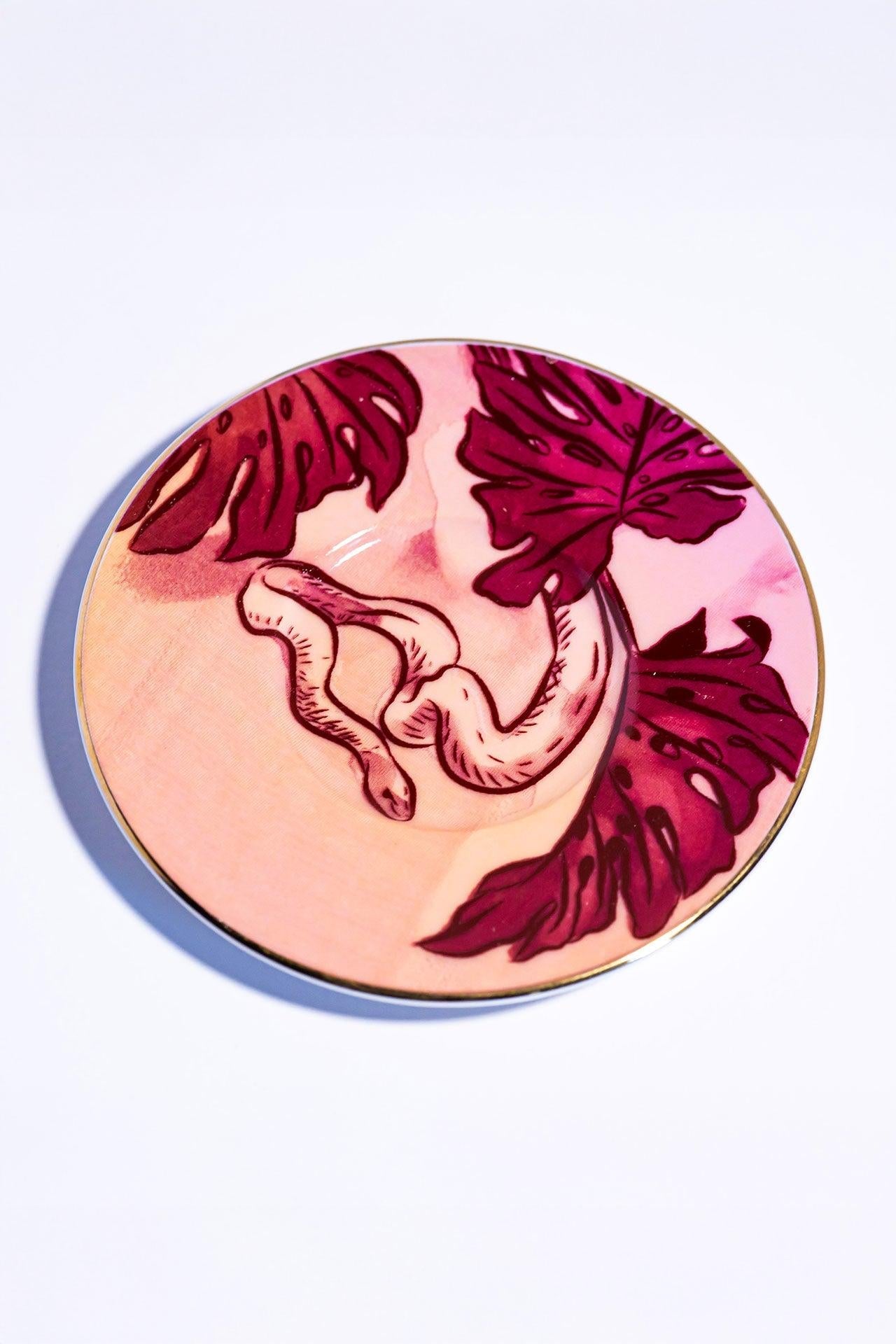 Signature Burgundy Kahve Fincanı (2'li Set)