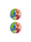 Signature Green & Pink Servis Tabağı (2'li Set)