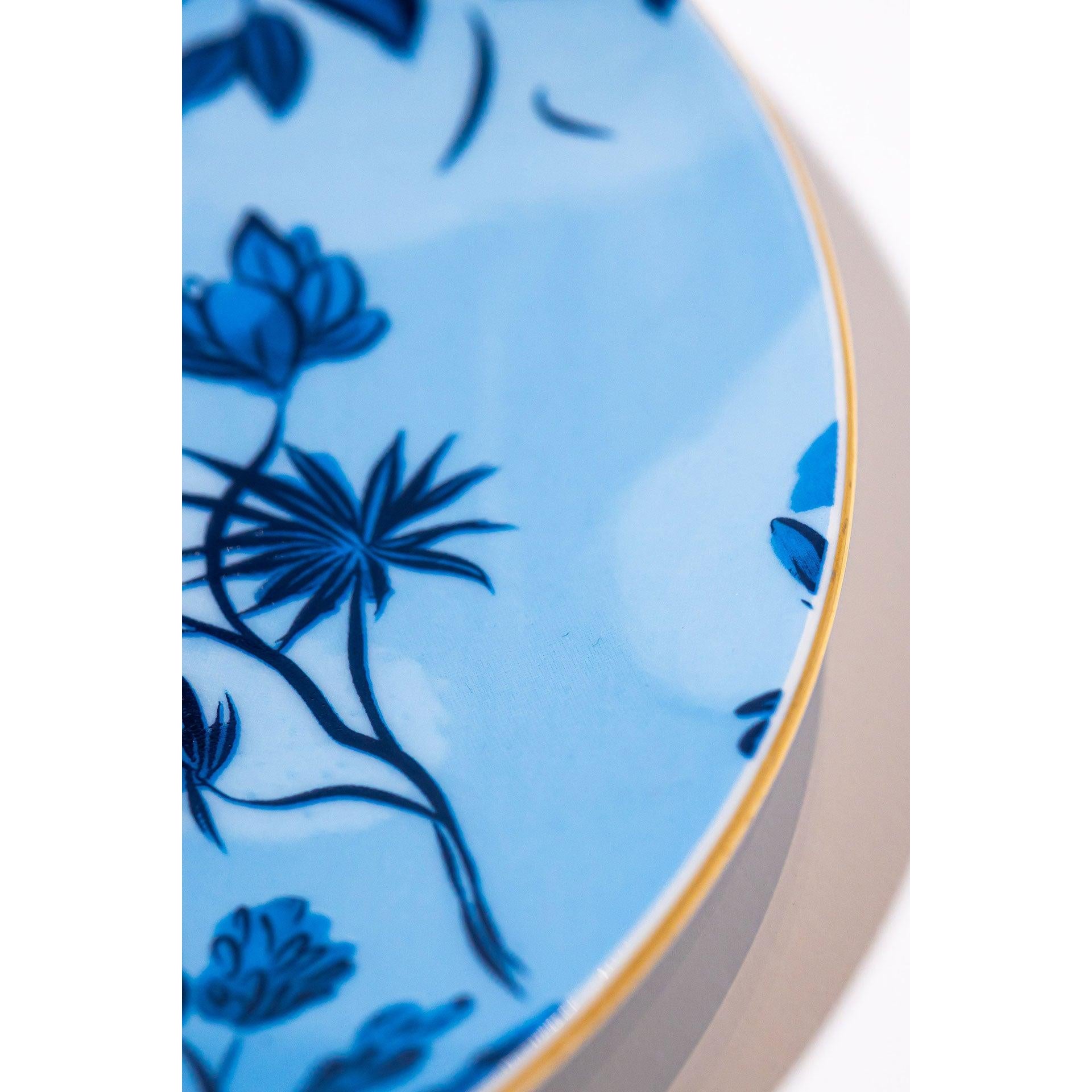 Signature Pink & Blue Servis Tabağı (2'li Set)