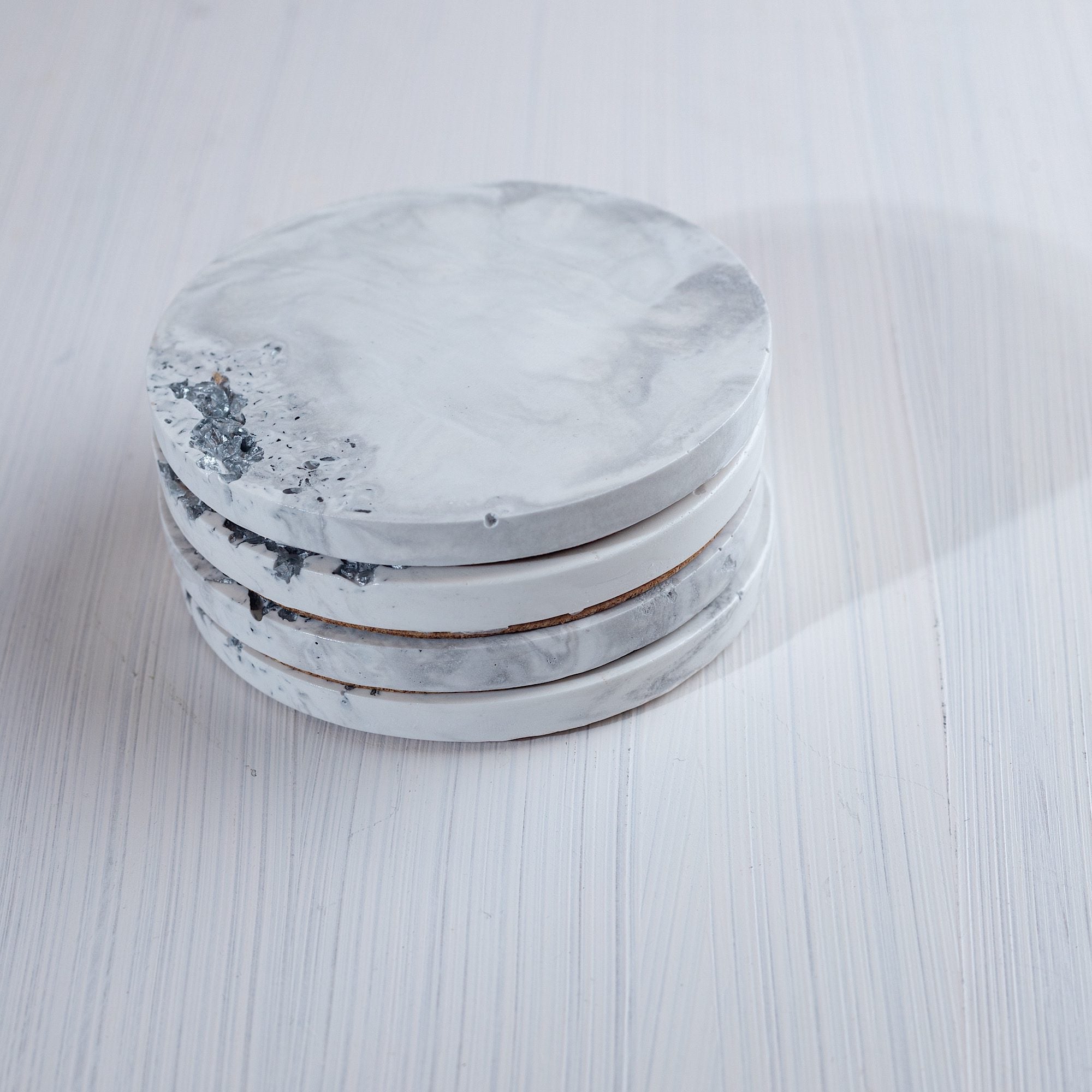 Silver Glow Bardak Altlıkları