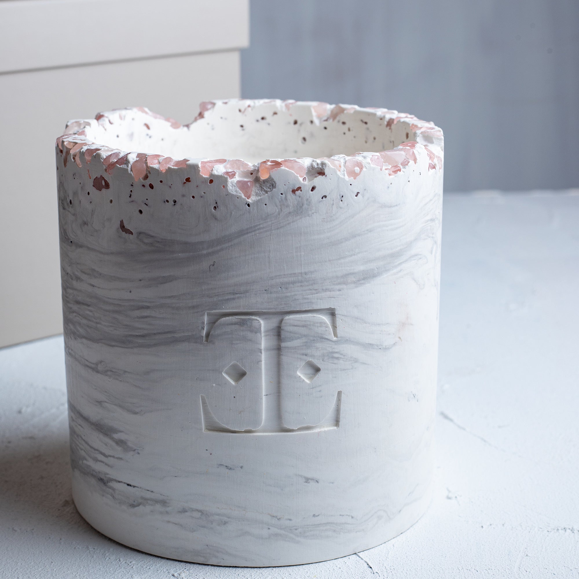 Silver Glow Taşlı - Lux Mum (1.2 Kg)