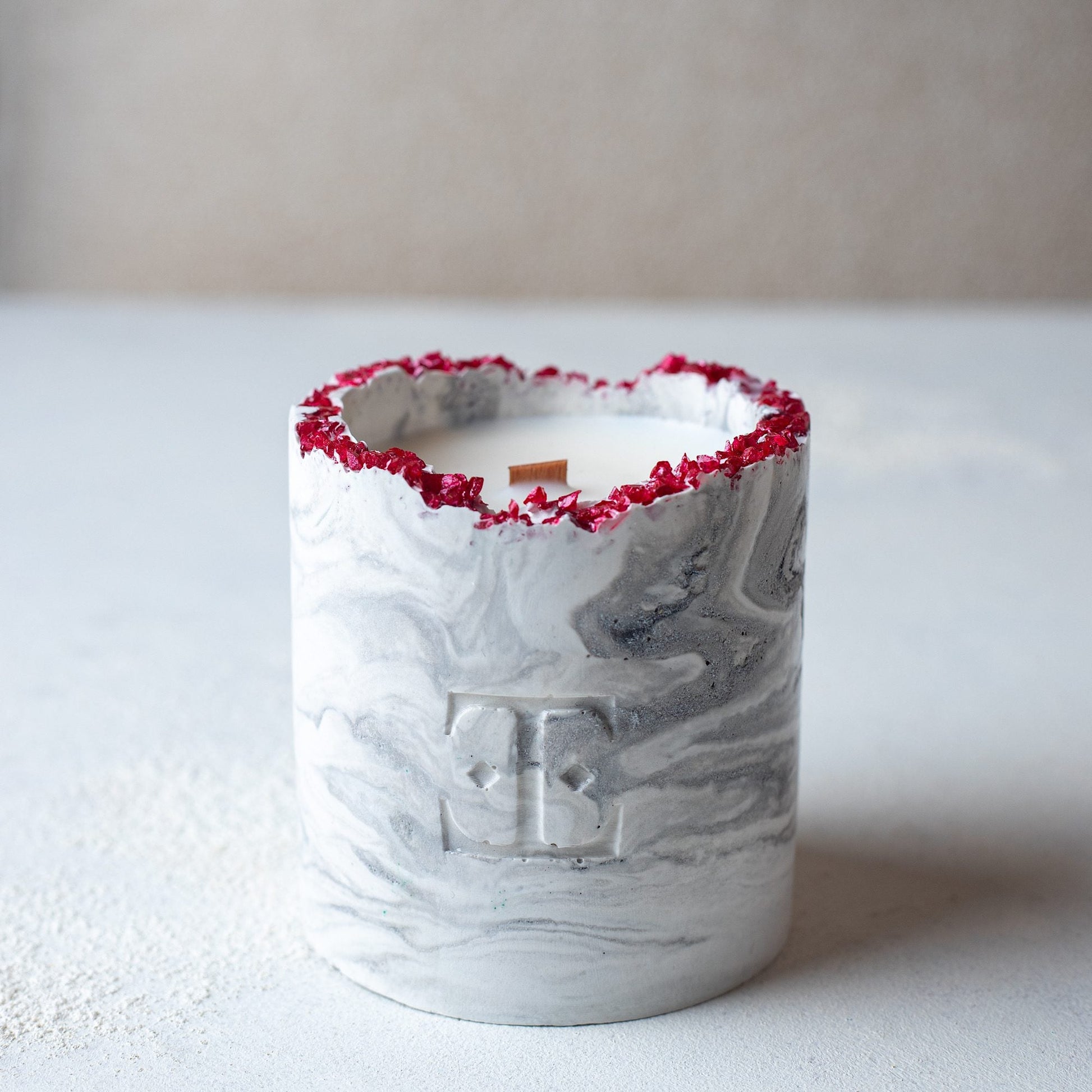 Simply Red Taşlı - Küçük Mum (150 G)