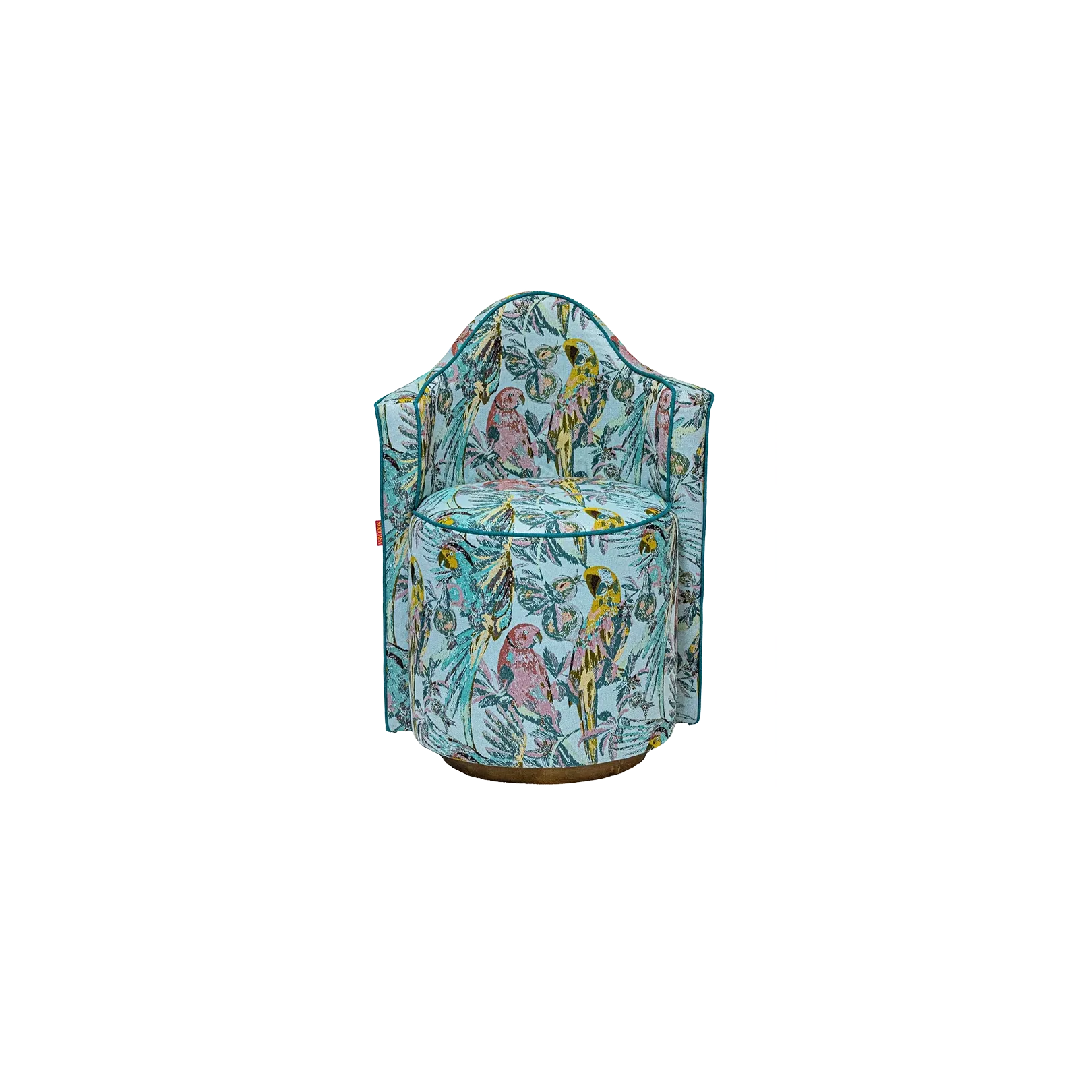 Sırt Destekli Özel Desen Dekoratif Puf